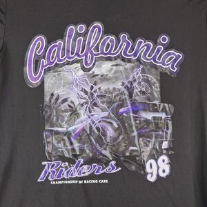 California Riders 98 Championship Of Racing Cars T-Shirt Size M Silky Polyester